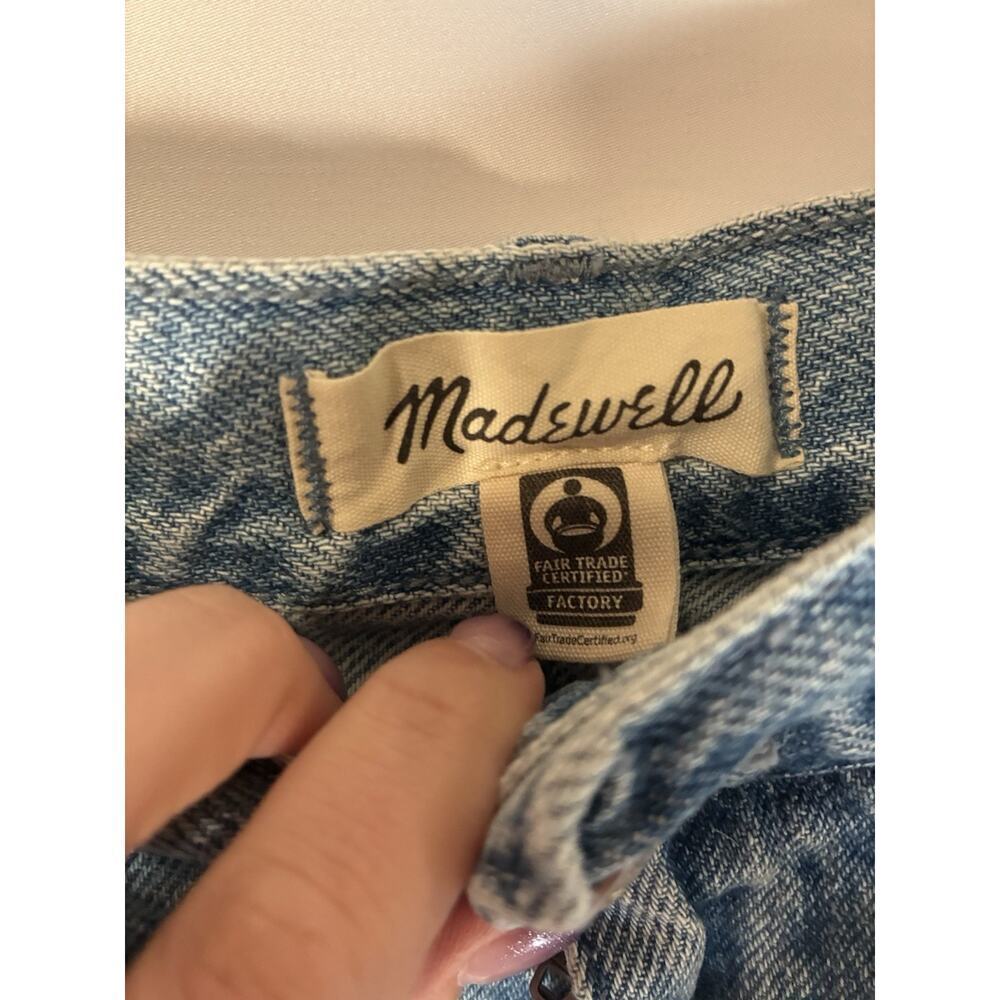 Madewell Womens 31 Tall NWT Superwide Leg High Rise Light Wash Denim Jeans Y2K - Picture 9 of 9